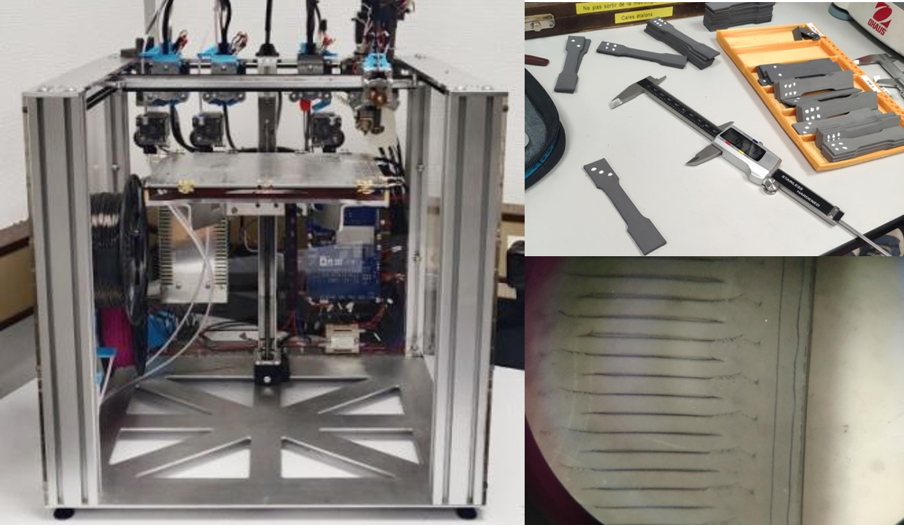 Metallic FDM printer prototype and sample preparation