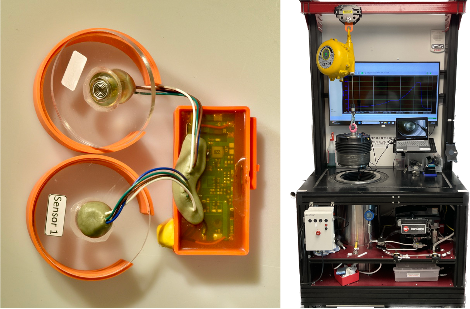 Custom waterproof pressure logger for whale-tag tests